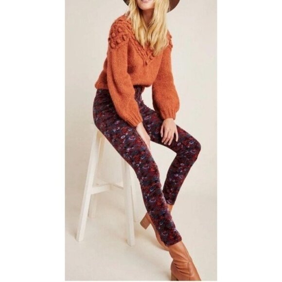 New ANTHROPOLOGIE Pilcro Letterpress Floral Skinny Corduroy Jeans Pants - Picture 2 of 10
